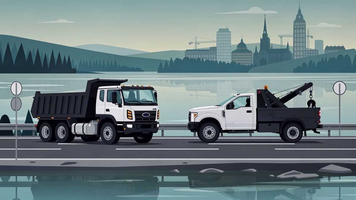 Heavy Hauler vs. Light Recovery: Why a Class 8 Dump Truck and Class 5 Wrecker Chassis Don't Mix