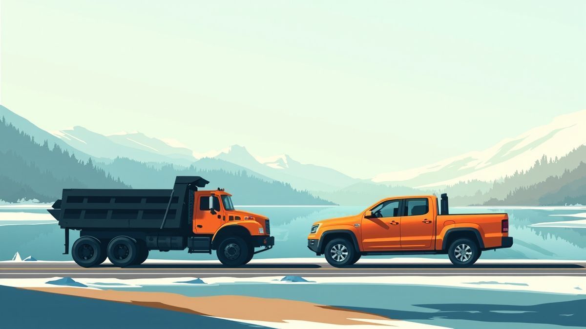 The Jobsite Odd Couple: Can a Class 8 Dump Truck Truly Sync With a Mid-Size Pickup?